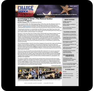 Change of Mission newsletter